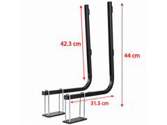 Camper RV Bumper Mount Tote Tank Carrier Rack