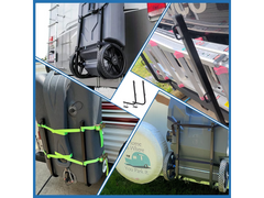 Camper RV Bumper Mount Tote Tank Carrier Rack