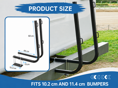 Camper RV Bumper Mount Tote Tank Carrier Rack