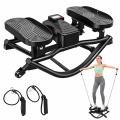 Rock Stepper with Resistance Bands Digital Display