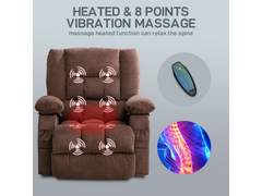Recliner Chair with Heat Massage