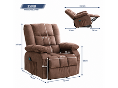 Recliner Chair with Heat Massage