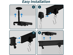 Curtain Track 5M Flexible Curtain Rail with Rollers