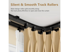 Curtain Track 5M Flexible Curtain Rail with Rollers