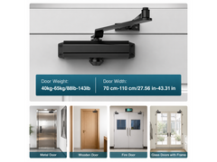 Automatic Door Closer Hydraulic Adjustable Soft Close