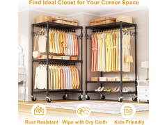 Rolling Clothes Rack