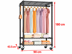 Rolling Clothes Rack