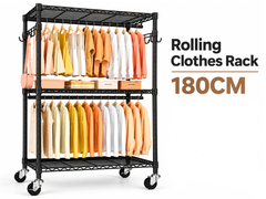 Rolling Clothes Rack