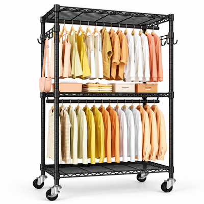 Rolling Clothes Rack