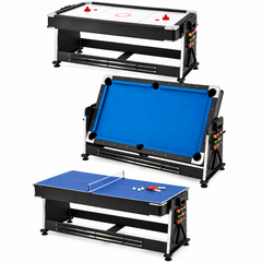 3 in 1 Pool, Air Hockey & Table Tennis
