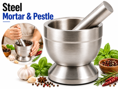 Stainless Steel Mortar and Pestle Spice Grinder