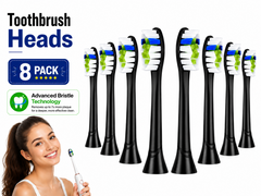Toothbrush Heads Philips Sonicare W2 Black Replacement