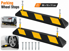 Rubber Parking Wheel Stops 2PCS