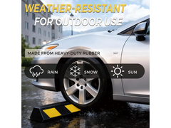Rubber Parking Wheel Stops 2PCS