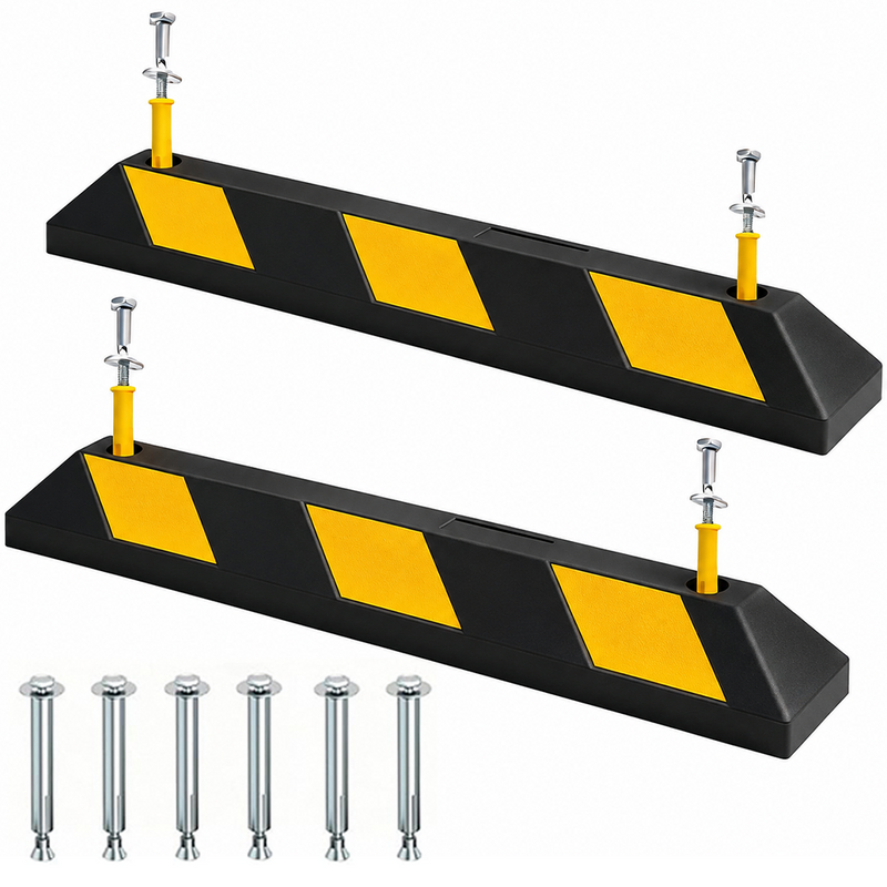 Rubber Parking Wheel Stops 2PCS