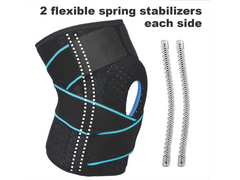 Knee Support 2 Pack with Dual Spring Support
