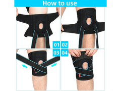 Knee Support 2 Pack with Dual Spring Support