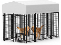 Outdoor Dog Run with Shade Sail