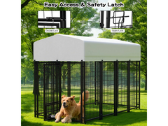 Outdoor Dog Run with Shade Sail