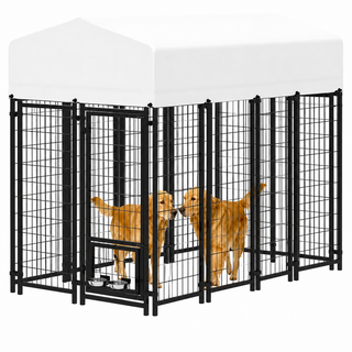 Outdoor Dog Run with Shade Sail