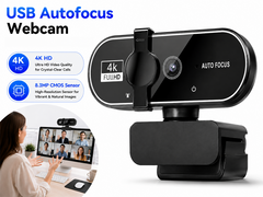 Webcam Web Camera 4K HD USB Autofocus
