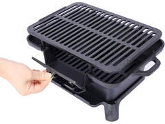 Hibachi Style Cast Iron Charcoal BBQ Grill