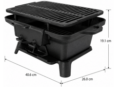 Hibachi Style Cast Iron Charcoal BBQ Grill