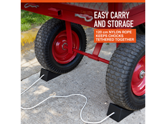 Rubber Wheel Chock 2 Pack