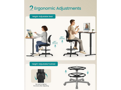 Drafting Chair Adjustable Standing Desk Chair