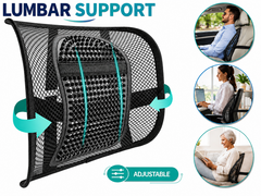 Ergonomics Seat Back Support Mesh Lumbar Lower Brace Support