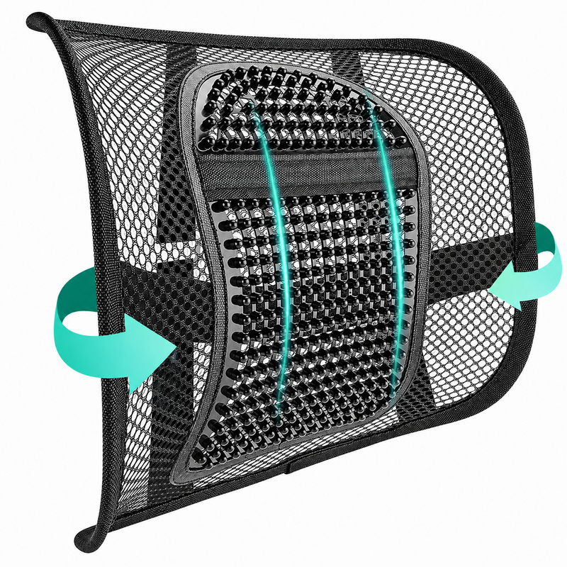Ergonomics Seat Back Support Mesh Lumbar Lower Brace Support