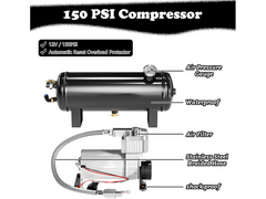150DB Train Air Horn Kit