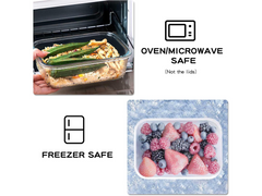 12 Piece Glass Storage Containers with Lids