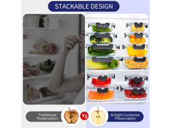 12 Piece Glass Storage Containers with Lids