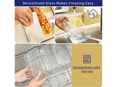 12 Piece Glass Storage Containers with Lids