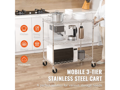 Kitchen Trolley 3 Tier
