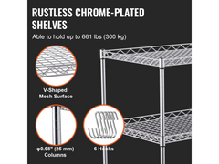 Kitchen Trolley 3 Tier