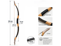Archery Recurve Bow 30lbs