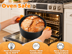 Cast Iron Dutch Oven 2 in 1 Cast Iron Dutch Oven Skillet Lid Set