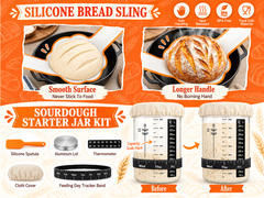 Sourdough Starter Kit with Bread Proofing Basket