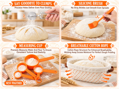Sourdough Starter Kit with Bread Proofing Basket