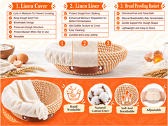 Sourdough Starter Kit with Bread Proofing Basket