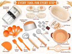Sourdough Starter Kit with Bread Proofing Basket