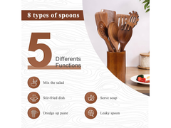 Wooden Kitchen Utensils Set