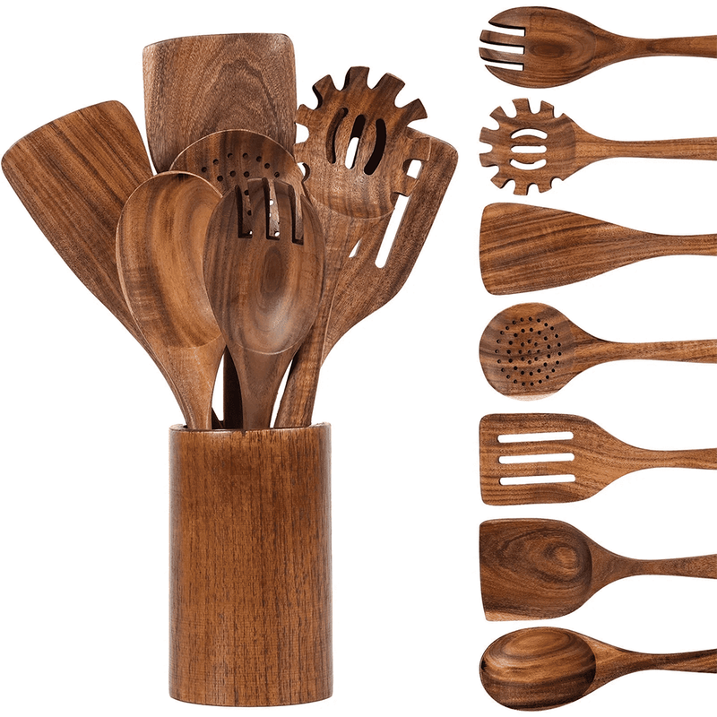 Wooden Kitchen Utensils Set