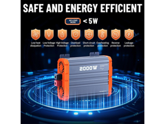 Pure Sine Wave Inverter 2000W 48V DC to 230V AC 4000W Peak