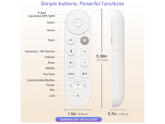 Google Chromecast Remote Voice Replacement Control