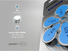 PowerOne P675 size 675 Hearing Aid Batteries 60 Pack