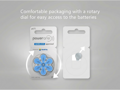PowerOne P675 size 675 Hearing Aid Batteries 60 Pack