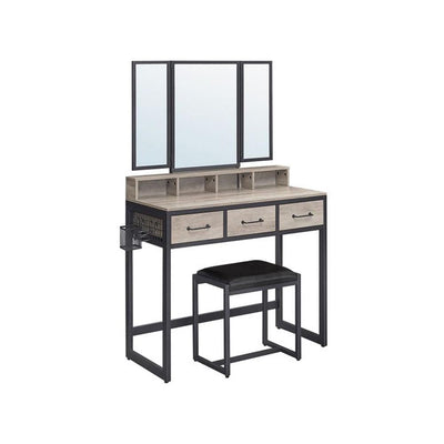 VASAGLE Makeup Vanity with Stool Dressing Table